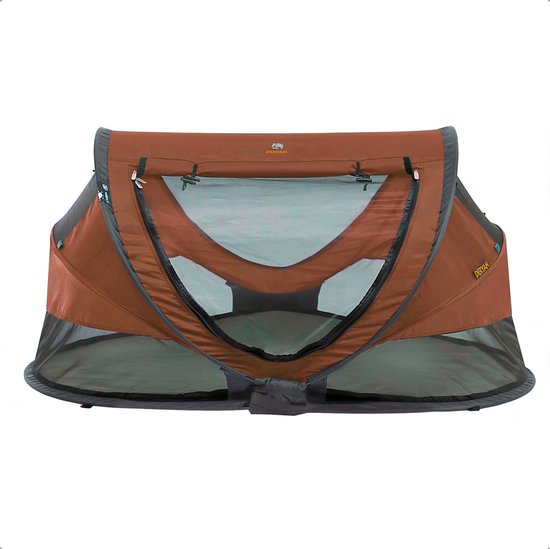 Deryan Peuter Luxe Campingbedje – Inclusief zelfopblaasbare matras - Caramel van Deryan