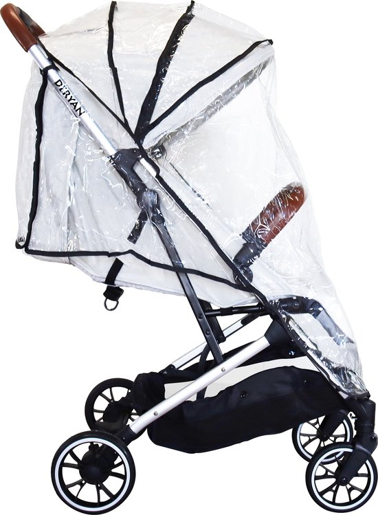 Deryan Rolo (Easy) Buggy Regenhoes - Transparant Universeel regenscherm voor buggy's - Universele regenkap van Deryan