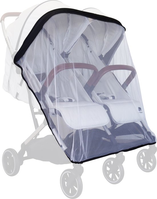 Deryan Rolo X2 Klamboe voor dubbele buggy - muskietnet van Deryan