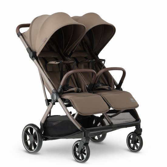 Deryan Rolo X2 XL V2 Duo Buggy - Compacte Dubbele Buggy - Hazel van Deryan