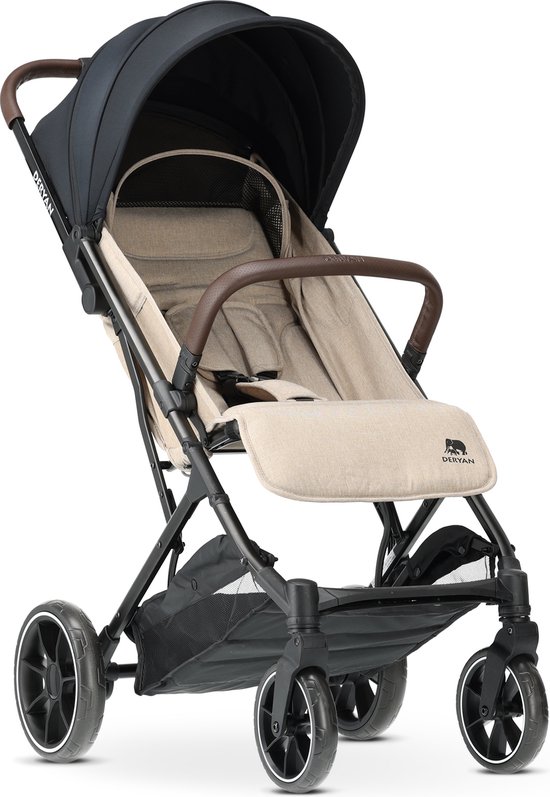 Deryan Rolo XL Luxe Lichtgewicht Buggy - Nougat van Deryan