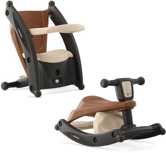 Deryan Tobi 2-in-1 Stoel en Schommelstoel - Bruin/Cream van Merkloos