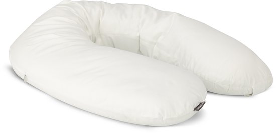 Deryan Voedingskussen Zijslaapkussen Lichaamskussen - 120 cm - Wit van Merkloos