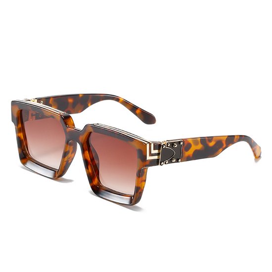 Designer Festival Zonnebril - Leopard - Gouden accenten van Desi