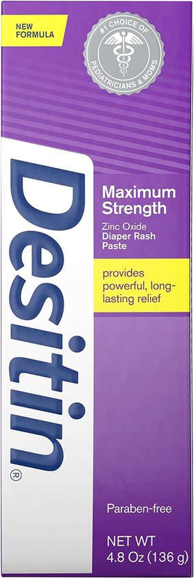 Desitin Maximum Strength Baby Diaper Rash Cream - 136g van Merkloos