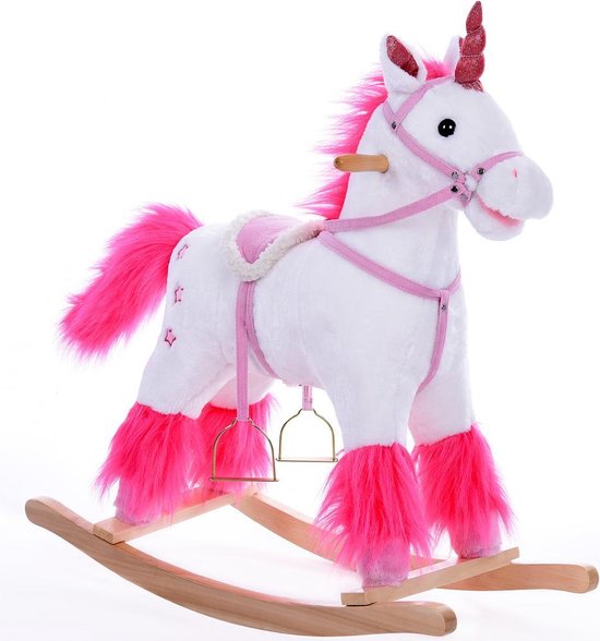 Deuba - Hobbelfiguur -Eenhoorn - Stijgbeugel - Veiligheidsgordel van Deuba