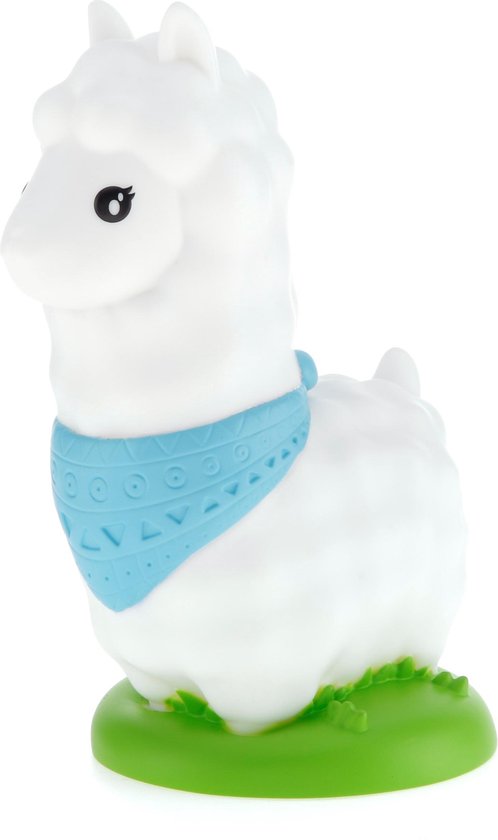 Dhink Alpaca nachtlamp LED Multikleur licht met Timerfunctie Wit Blauw van Dhink