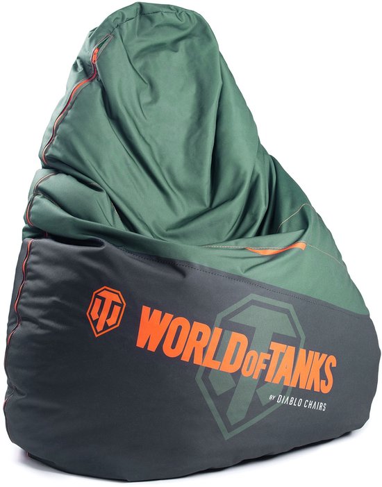 DIABLO CHAIRS - Stoffen poef SAKO - Waterdicht Voor kinderen - World of Tanks van Merkloos