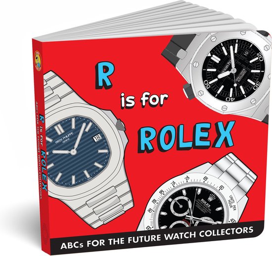 Diaper Book - R is for Rolex - kinderboek - babyboekje - Rolex van Rolex