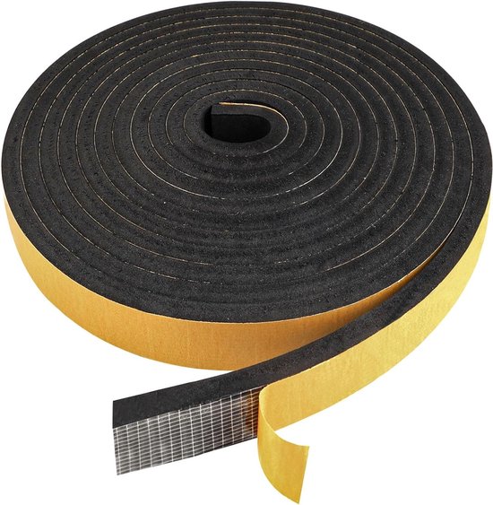 Dichtband voor Deuren en Ramen, Geluidsisolatie en Schokabsorptie, 12 x 3 mm x 20 m