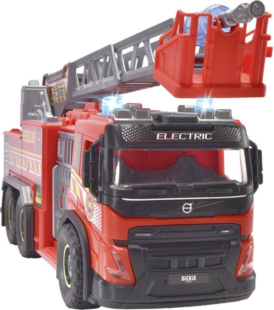 Dickie Toys - Volvo Giant Fire truck - Brandweerwagen - Licht en geluid - Hulpdiensten - Vanaf 3 jaar van Dickie Toys
