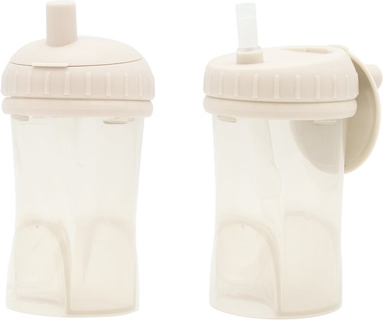 Difrax 250 ml Anti Lek Rietjesbeker 2 stuks van Merkloos