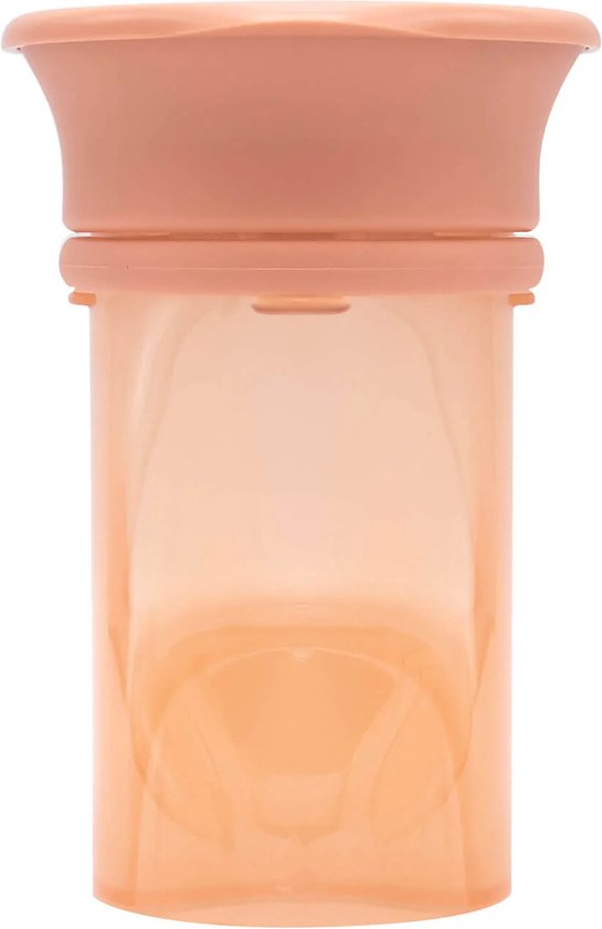 Difrax - 360 graden beker - Anti lek - 250 ml - Perzik - 1 st. van Difrax