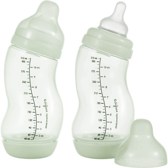 Difrax Anti-Colic S-babyfles Wide - 310 ml - 2 Stuks