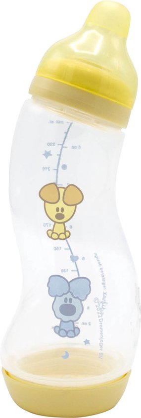 Difrax Baby fles 250 ml Natural - S-Fles - Anti-Colic - Woezel & Pip - 1 stuk van Difrax