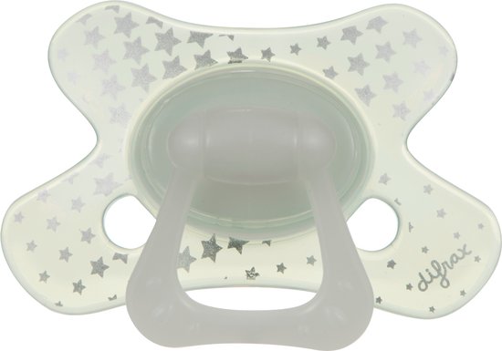 Difrax - Dental Speen - 12+ Maanden - Glow in the Dark - 1 stuk - Orthodontische Fopspeen van Merkloos