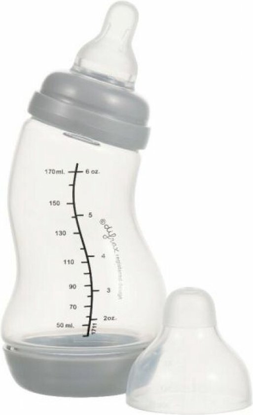 Difrax Fles - Glas S-Fles Wide 0+ maanden 200 ml. van Difrax