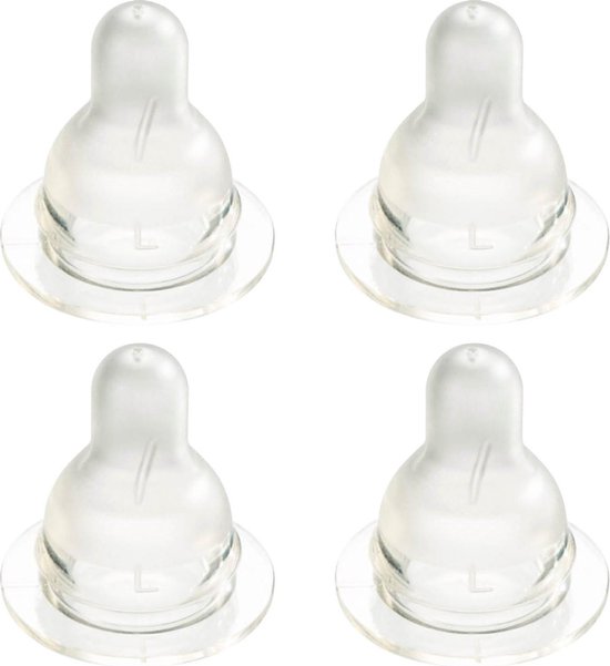 Difrax Flessenspeen Natural - Large - 4 stuks van Merkloos