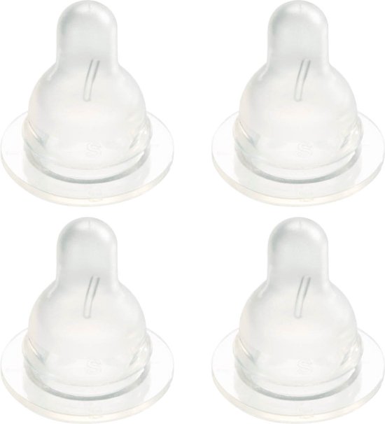 Difrax Flessenspeen Natural - Maat Small - 4 stuks van Difrax