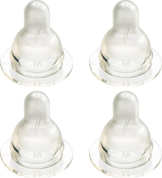 Difrax Flessenspeen Natural - Medium - 4 stuks van Difrax