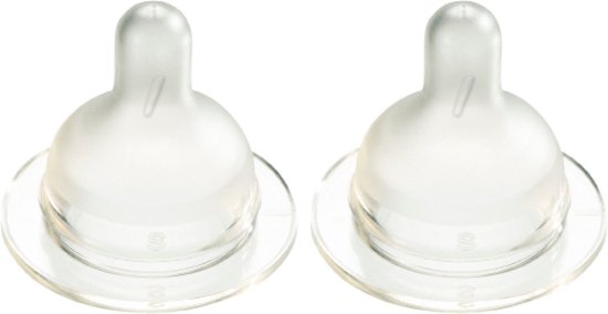 Difrax Flessenspeen Wide voor brede babyflessen - Maat Large - 2 stuks van Difrax