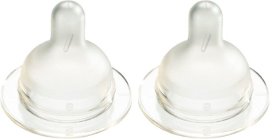 Difrax Flessenspeen Wide voor brede babyflessen - Maat Medium - 2 stuks van Difrax