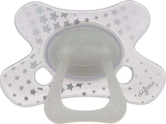 Difrax Fopspeen 18+ Maanden Dental - Glow in the Dark - Orthodontische speen - 1 stuk van Difrax