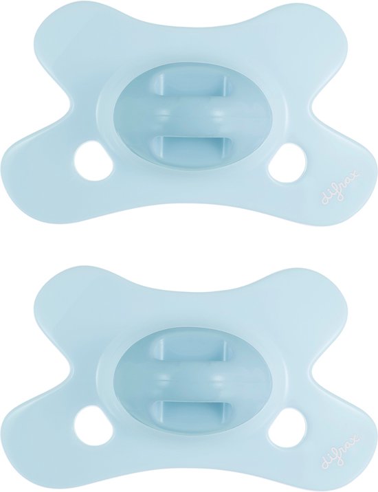 Difrax Fopspeen Dental - 0 tot 6 Maanden - Lichtblauw - 2 Stuks van Difrax