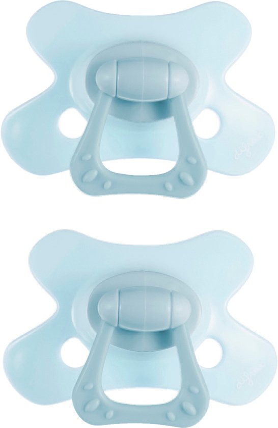 Difrax Fopspeen Dental - 12 tot 18 Maanden - Lichtblauw - 2 Stuks