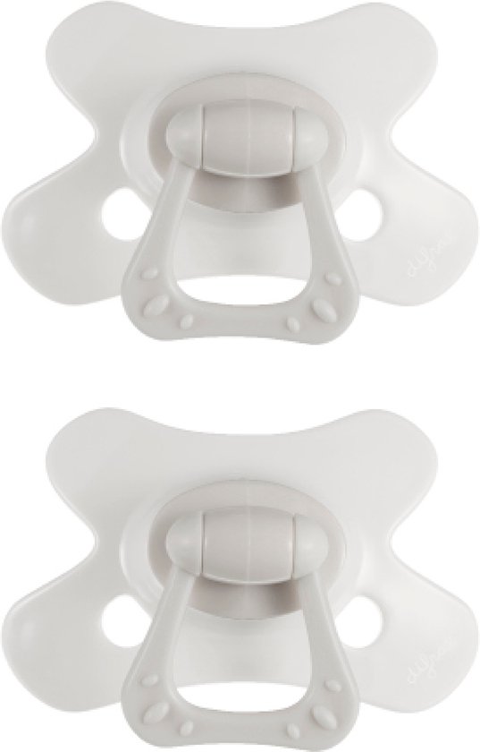 Difrax Fopspeen Dental - 18+ Maanden - Wit - 2 Stuks