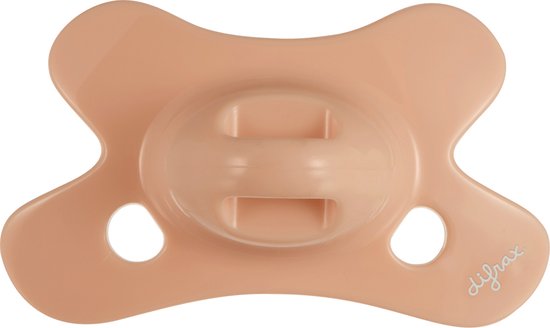 Difrax Fopspeen - Natural - 0-6 maanden - Siliconen - Peachy - 1 stuk van Difrax