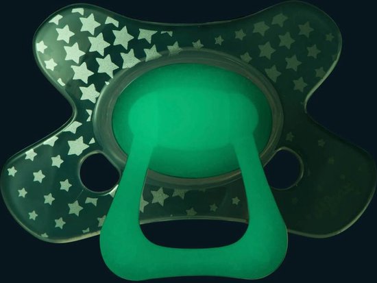 Difrax Fopspeen - Natural - 20+ Maanden - Glow in the Dark van Difrax