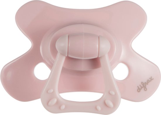 Difrax Fopspeen - Natural & Pure - 6+ Maanden - Pink van Difrax