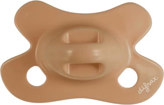 Difrax Fopspeen Uni Caramel Natural -2/+2mnd Newborn van Difrax
