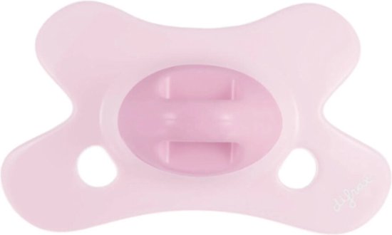 Difrax Fopspeen Uni Edelsteen Rose Quartz Naturel 0-6mnd van Difrax