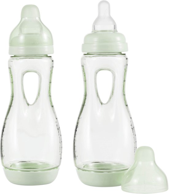 Difrax Handgreep Babyfles - 240 ml - 2 Stuks van Merkloos