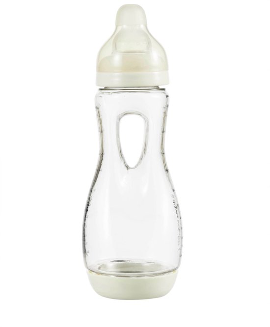 Difrax Handgreepfles - 240 ml - Crème - Anti Colic van Merkloos