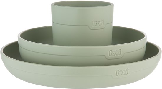 Difrax Lovi Eetset met beker - Pistachio van Difrax