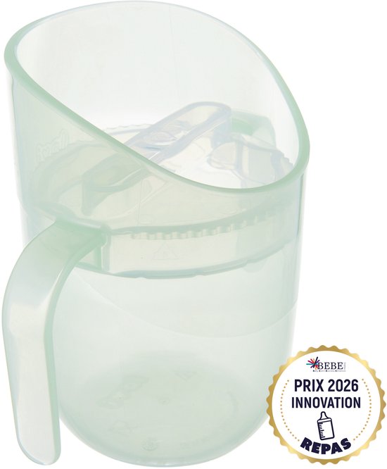 Difrax LOVI Genius Oefenbeker - 130 ml/ 150ml - Groen - 1 Stuk van Difrax