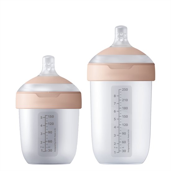 Difrax LOVI Mammafeel Babyflessen Bundel - 150 ml & 250 ml - Voordeelset