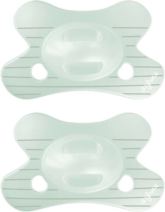 Difrax Natural Fopspeen - 0 tot 6 Maanden - Lichtgroen van Difrax