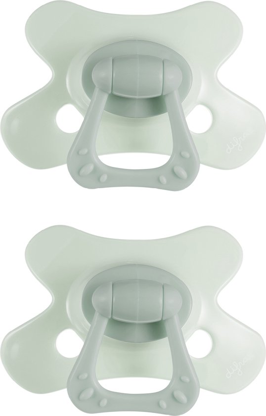 Difrax - Natural Fopspeen - 20+ maanden - Lichtgroen - 2 Stuks van Difrax