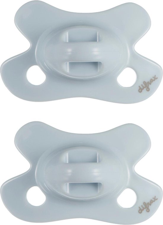 Difrax - Natural Fopspeen - Newborn - Lichtblauwe Speen - 2 st. van Difrax