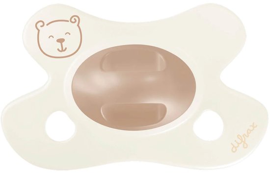 Difrax Natural Fopspeen - Newborn - Little Brown Bear van Difrax
