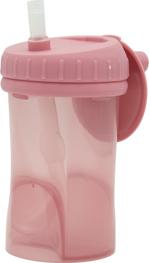 Difrax Rietjesbeker Antilek - 250 ml - Raspberry/Roze van Difrax