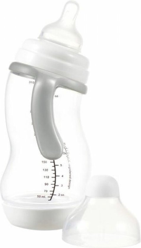Difrax S-Fles Wide XL Papvoeding - 2 x 310 ml - Voordeelverpakking van Merkloos