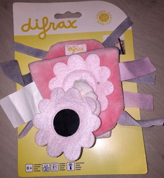 Difrax speeltje Buggyhanger Roze van Difrax