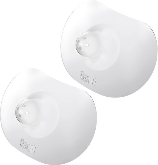 Difrax Tepelhoedjes - Medium/Groot - Beschermt geïrriteerde tepels, ultradun, hoogwaardig zacht silicone van Difrax