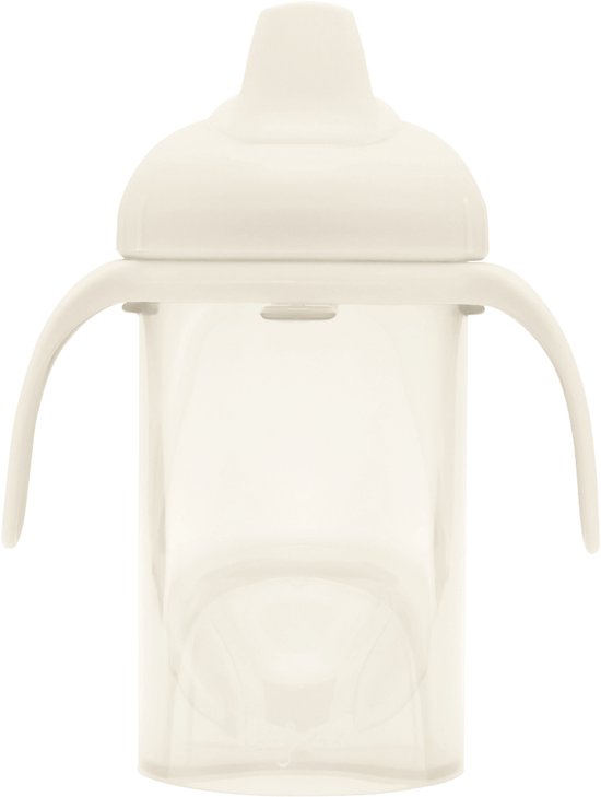 Difrax Tuitbeker Drinkbeker - 250 ml - 6+ Maanden - Beige - 1 stuk van Difrax