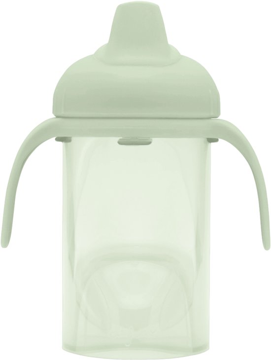 Difrax Tuitbeker Drinkbeker - 250 ml - 6+ Maanden - Lichtgroen - 1 stuk van Difrax